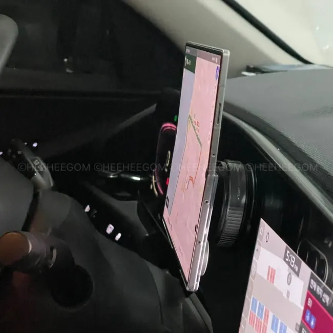 Phone secured inside a car