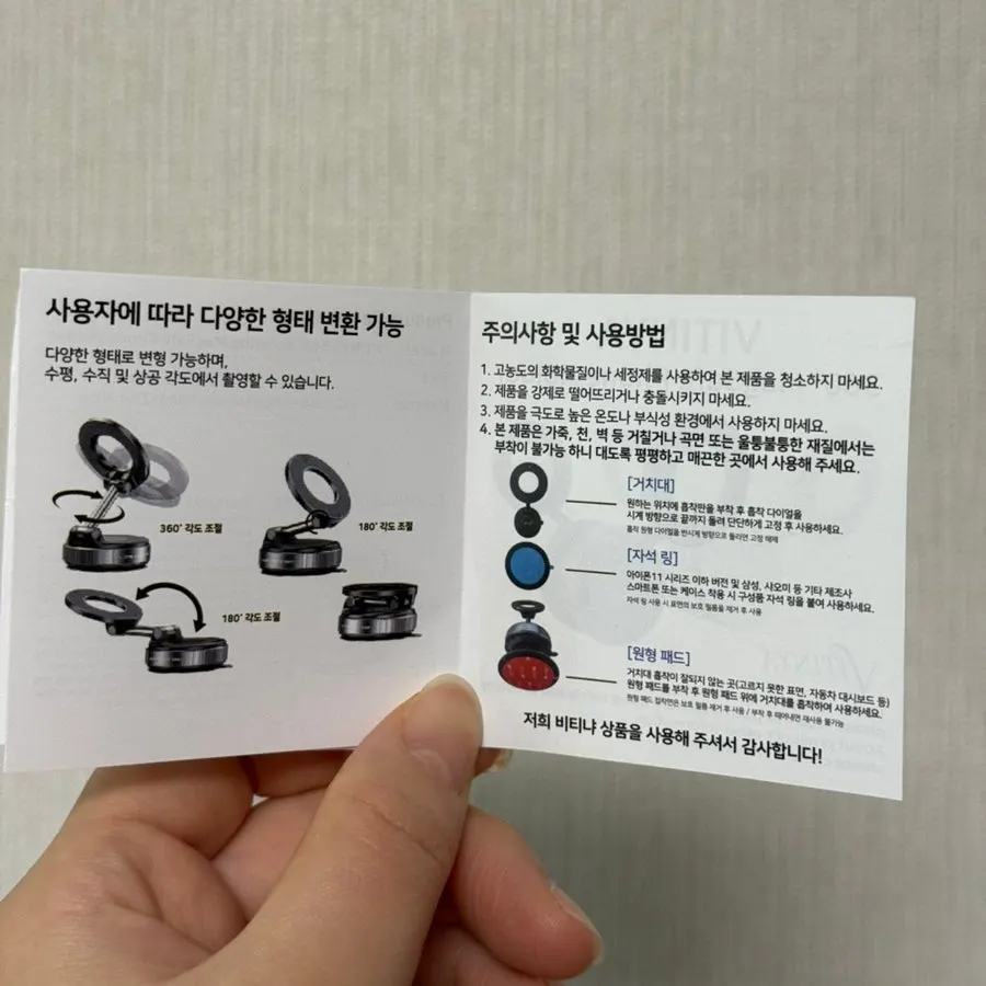 Mount instructions and cautions