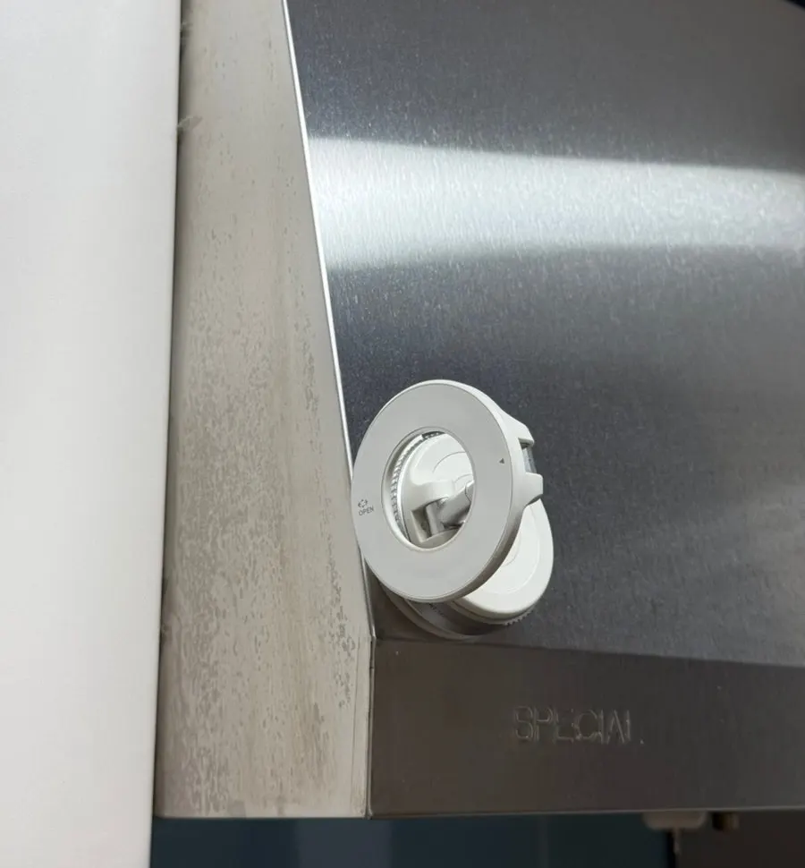 Mount installed on a kitchen range hood