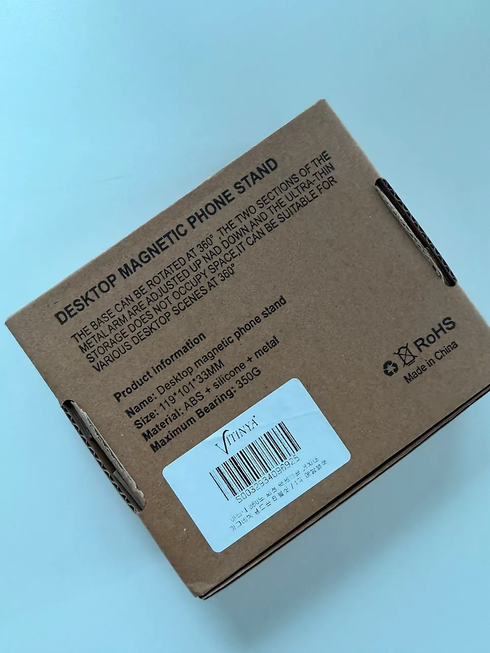 MagSafe stand holding an iPhone