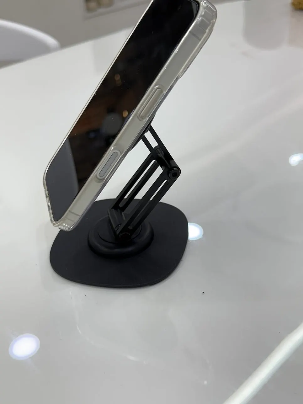 MagSafe stand photo showing angle adjustment