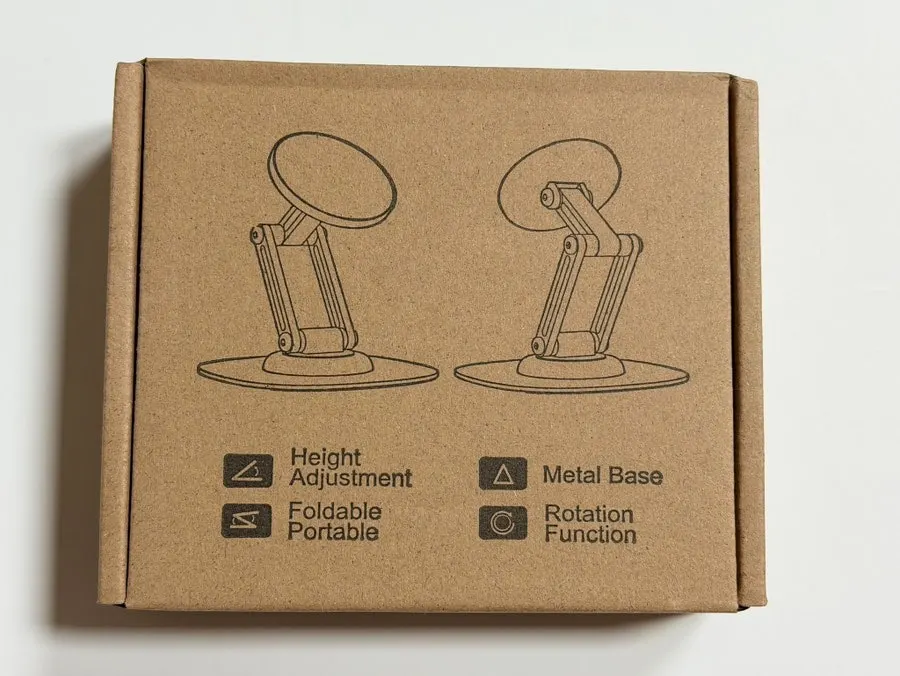 Introduction image for the Bitinya 360-degree rotating MagSafe stand