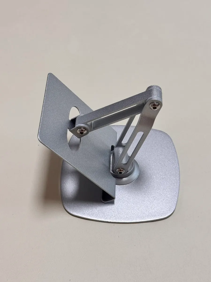 Tablet stand demonstrating its 360° rotation feature