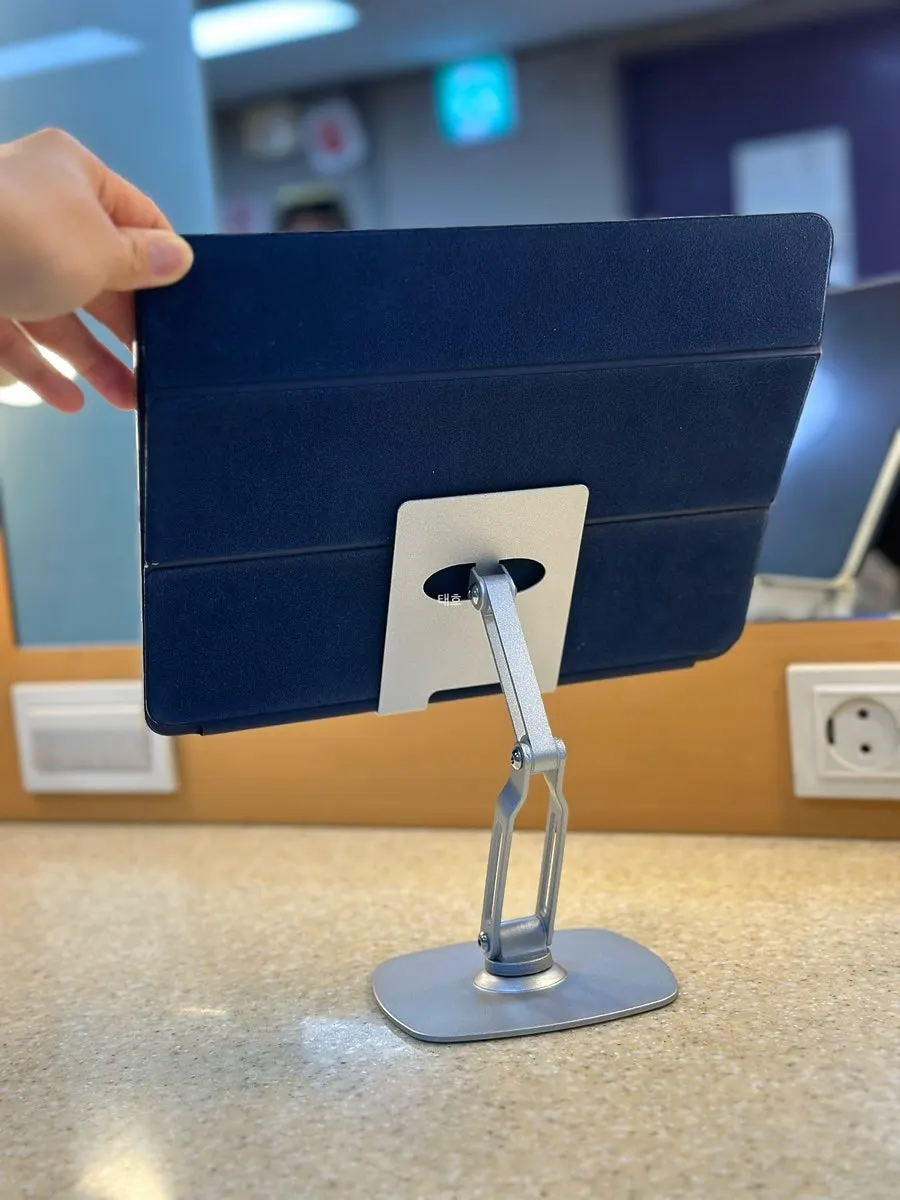 12.9-inch iPad on the stand