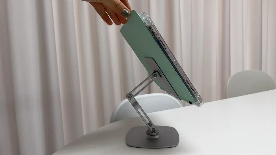 Tablet stand in use for online learning
