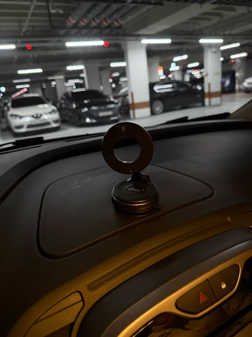 Car display installation location