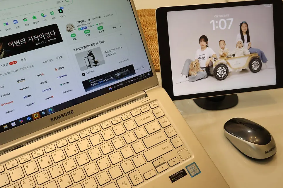 Tablet stand for living-room workout videos