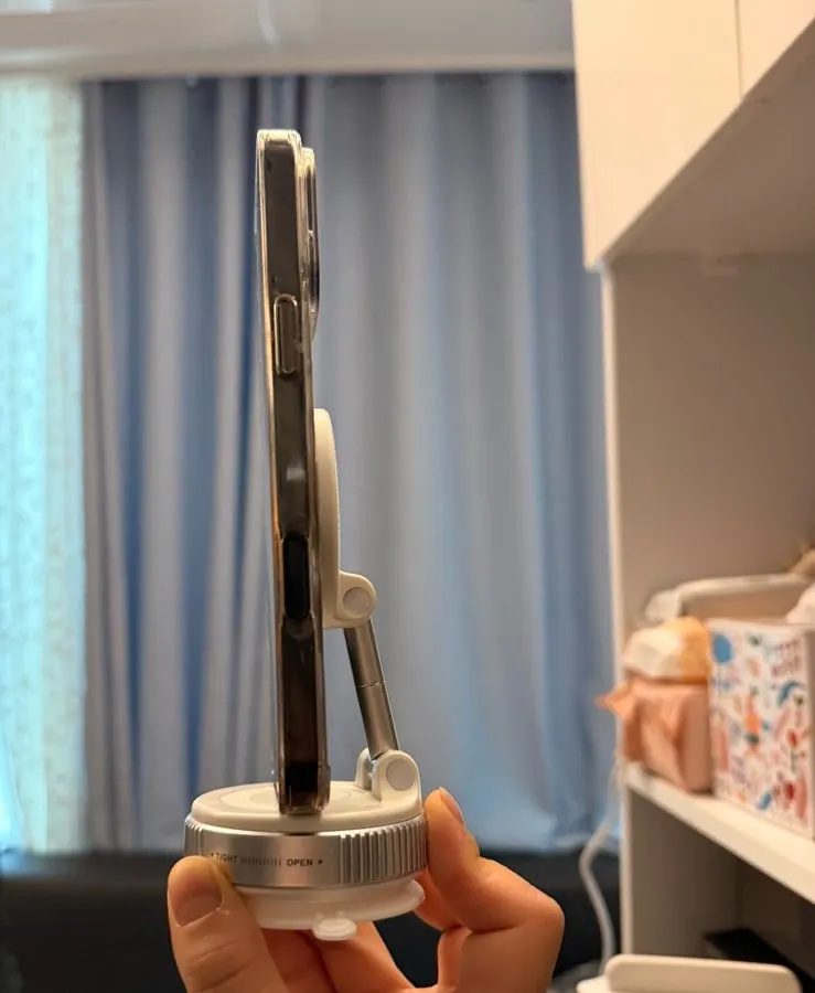 Large smartphone mounted vertically