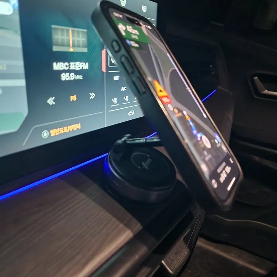 Smartphone used as a desk stand