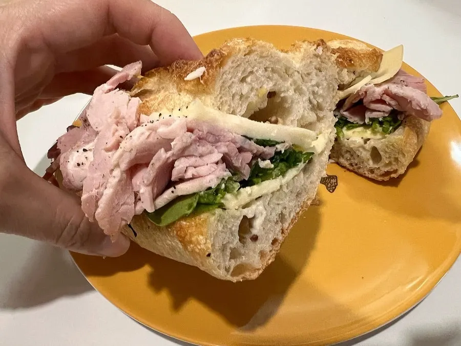 Jambon fromage filling with ham, cheese and butter