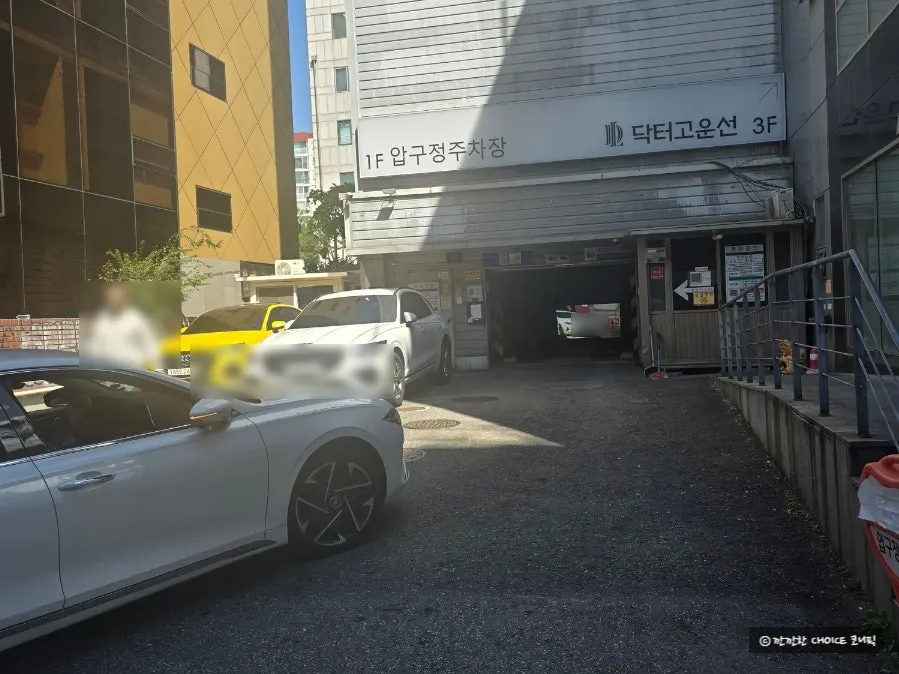 보보식당 압구정점이 있는 로빈명품관 건물 주변