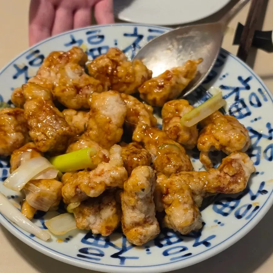 버터가 올라간 보보식당 버터안심탕수육