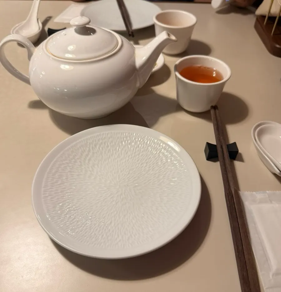 Table setup for two at Bobo Sikdang Apgujeong
