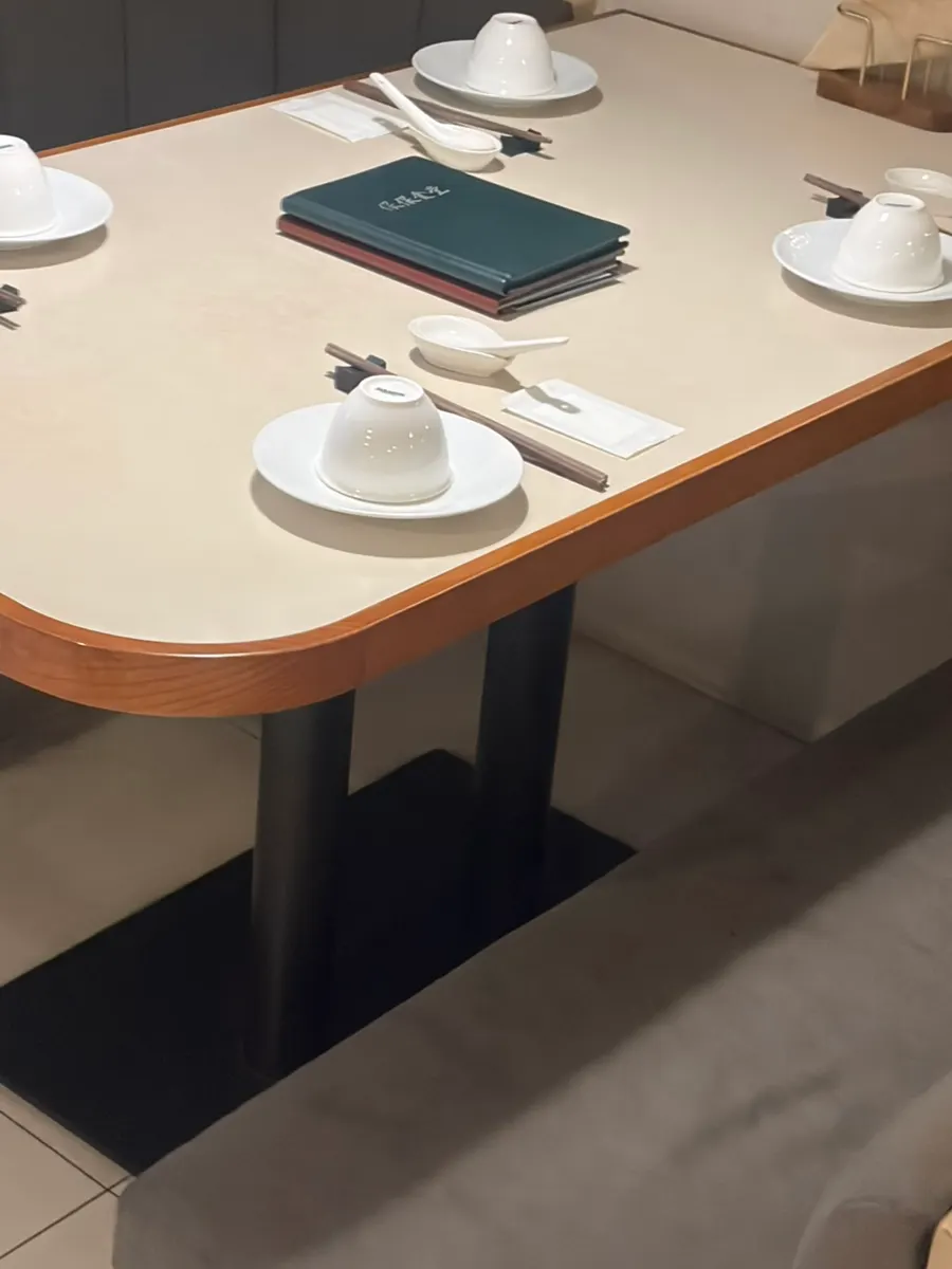 Clean, upscale dining hall at Bobo Sikdang Apgujeong