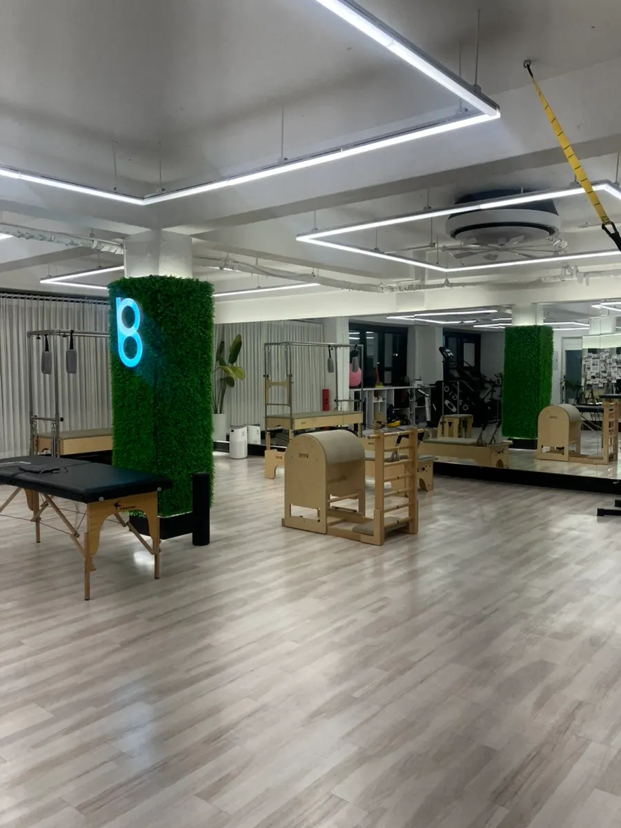 Space with small workout equipment and an InBody machine