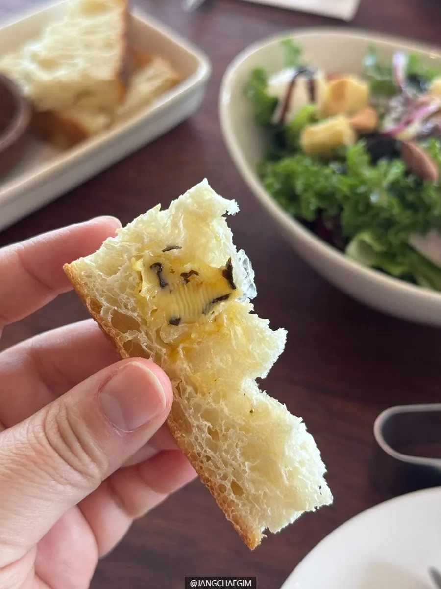 Sourdough bread served with kelp butter