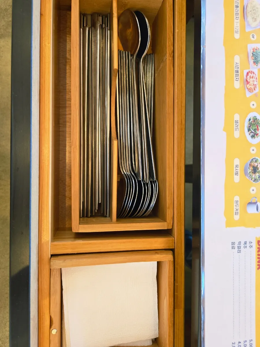 Free-to-use soda machine at the self-serve bar