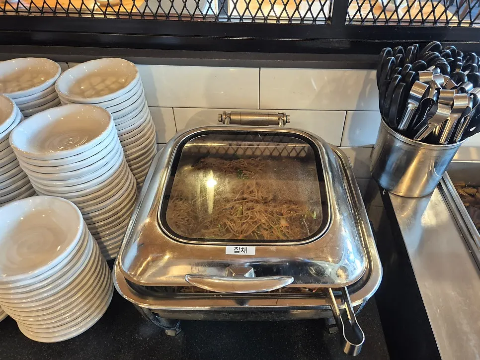 Full spread of Boksakkot's basic side dishes