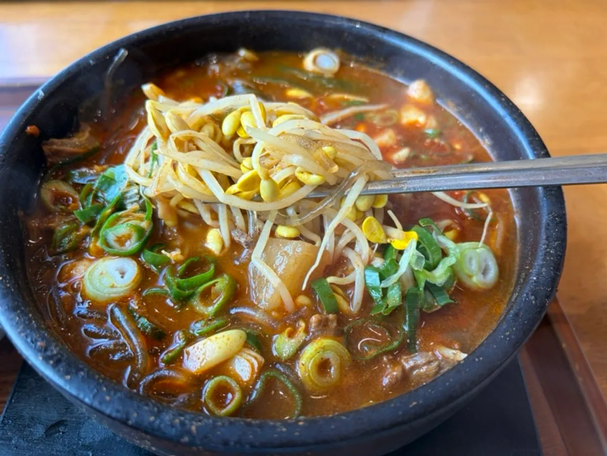 Spicy Boksan haejangguk packed with ingredients
