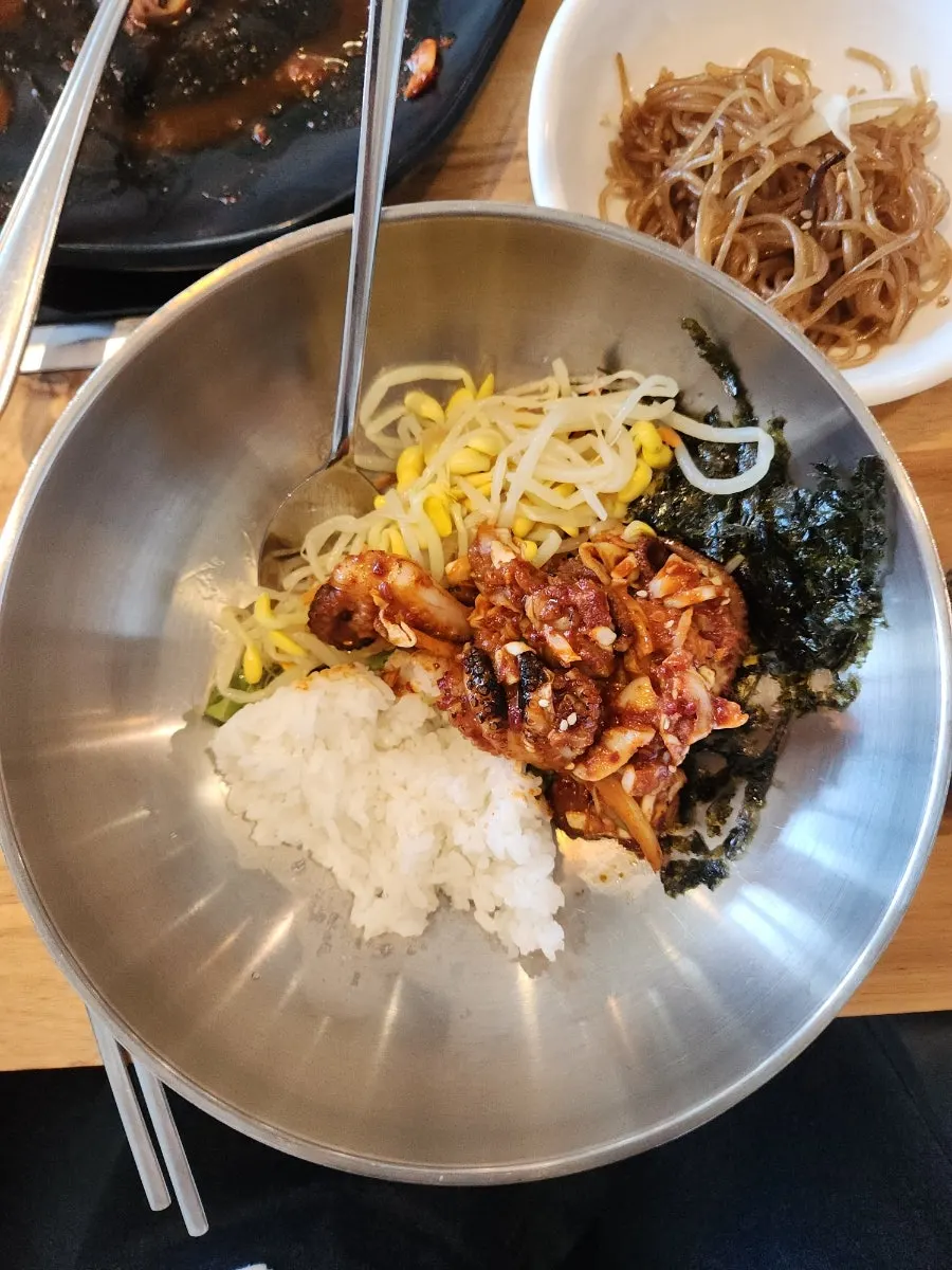 매콤한 직화 주꾸미볶음 클로즈업