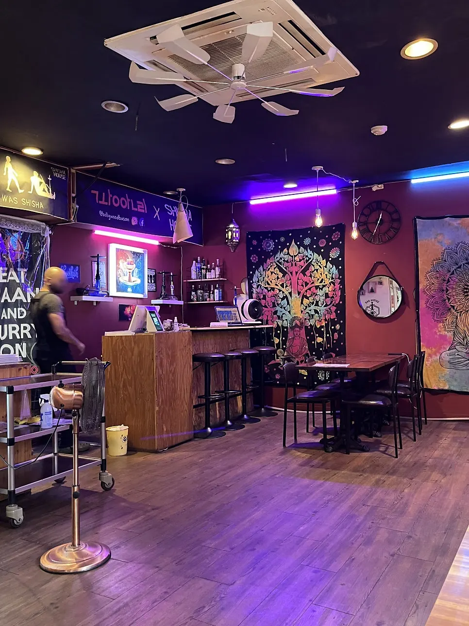 Bollywood's interior decorated with Indian decor items