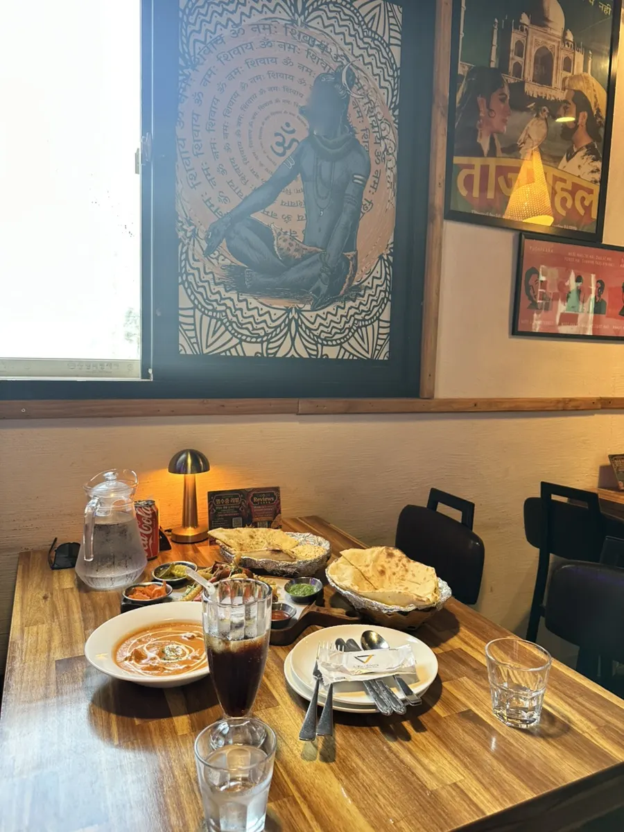 Bollywood's menu board