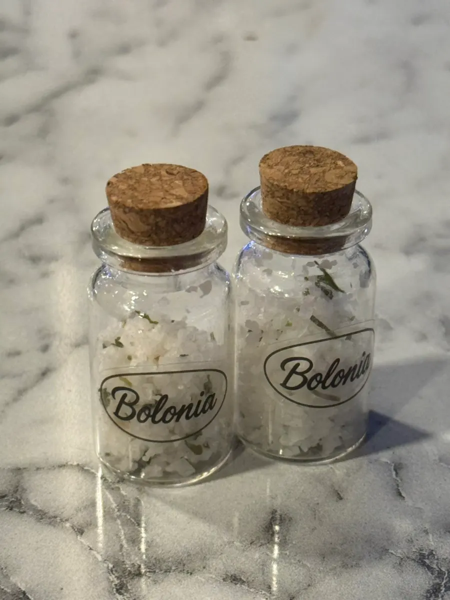 Herb salt gift received after checkout