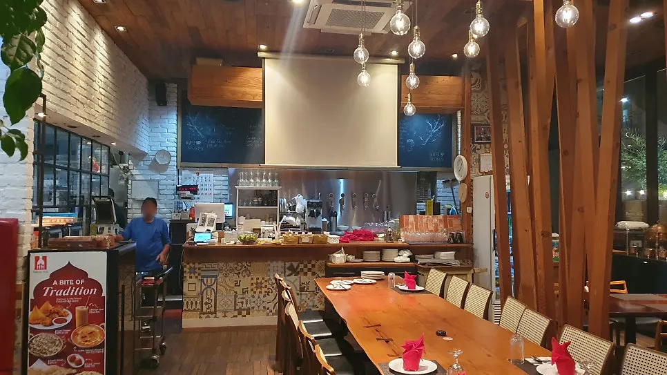 Table at Bombay Broy Pangyo after the meal