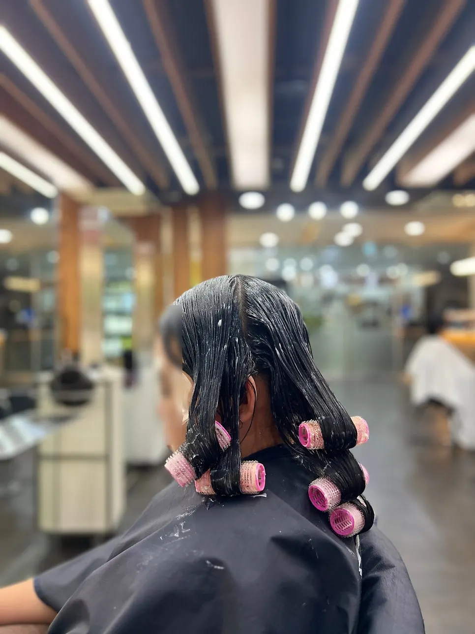 Final stage of the volume perm treatment