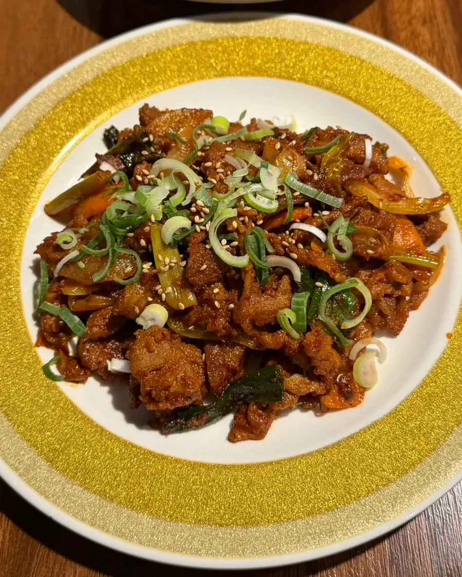 Jeyuk bokkeum served as part of the Bomseol set