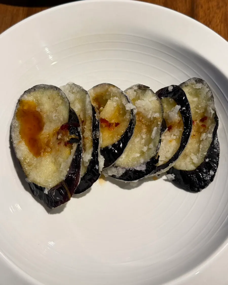 Crispy fried eggplant