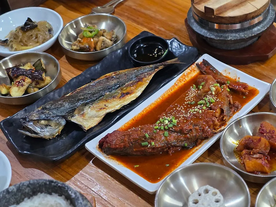 Visiting Bomseol for a Korean set meal on a rainy day
