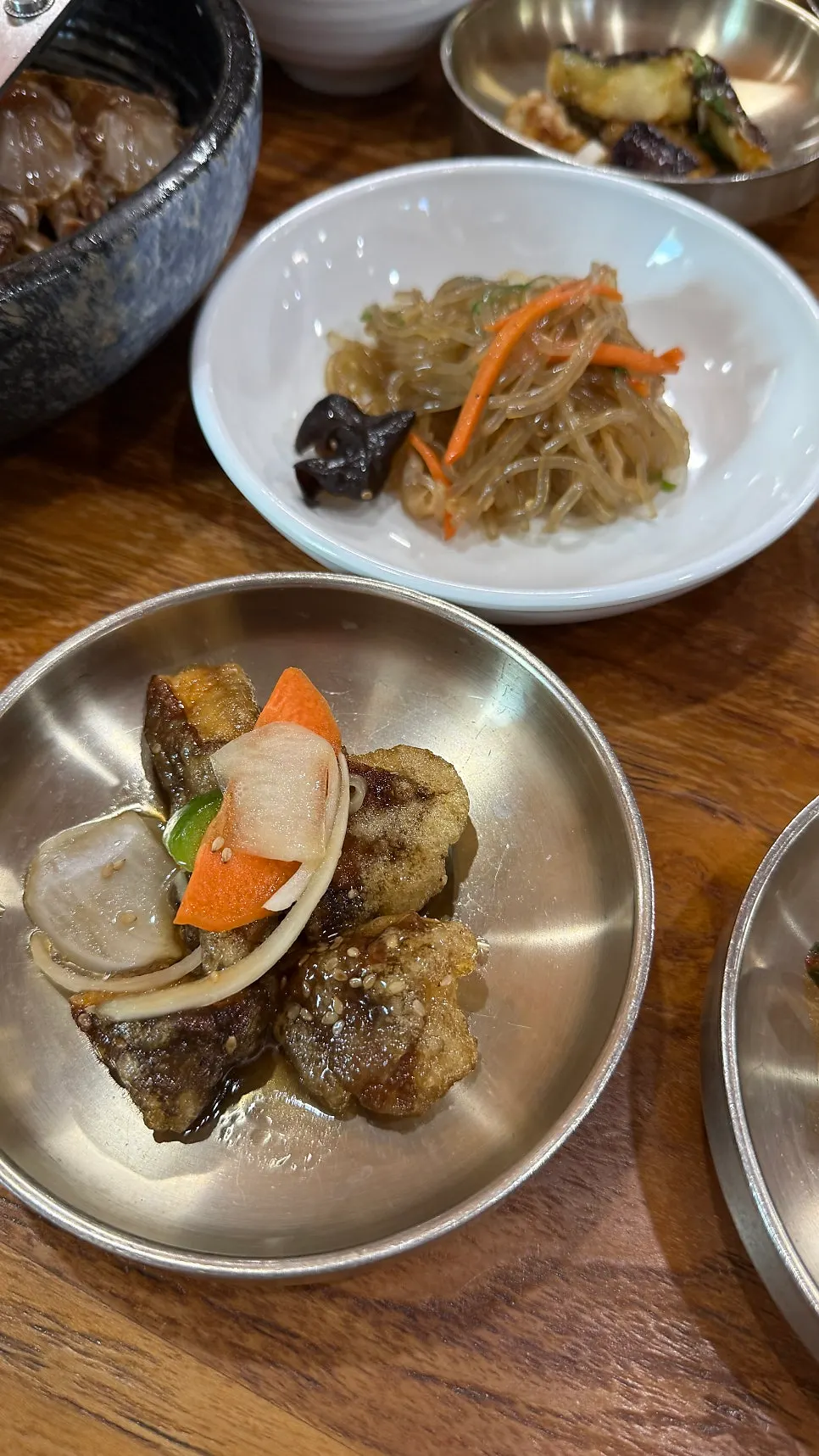 Bomseol's banchan eaten alongside rice