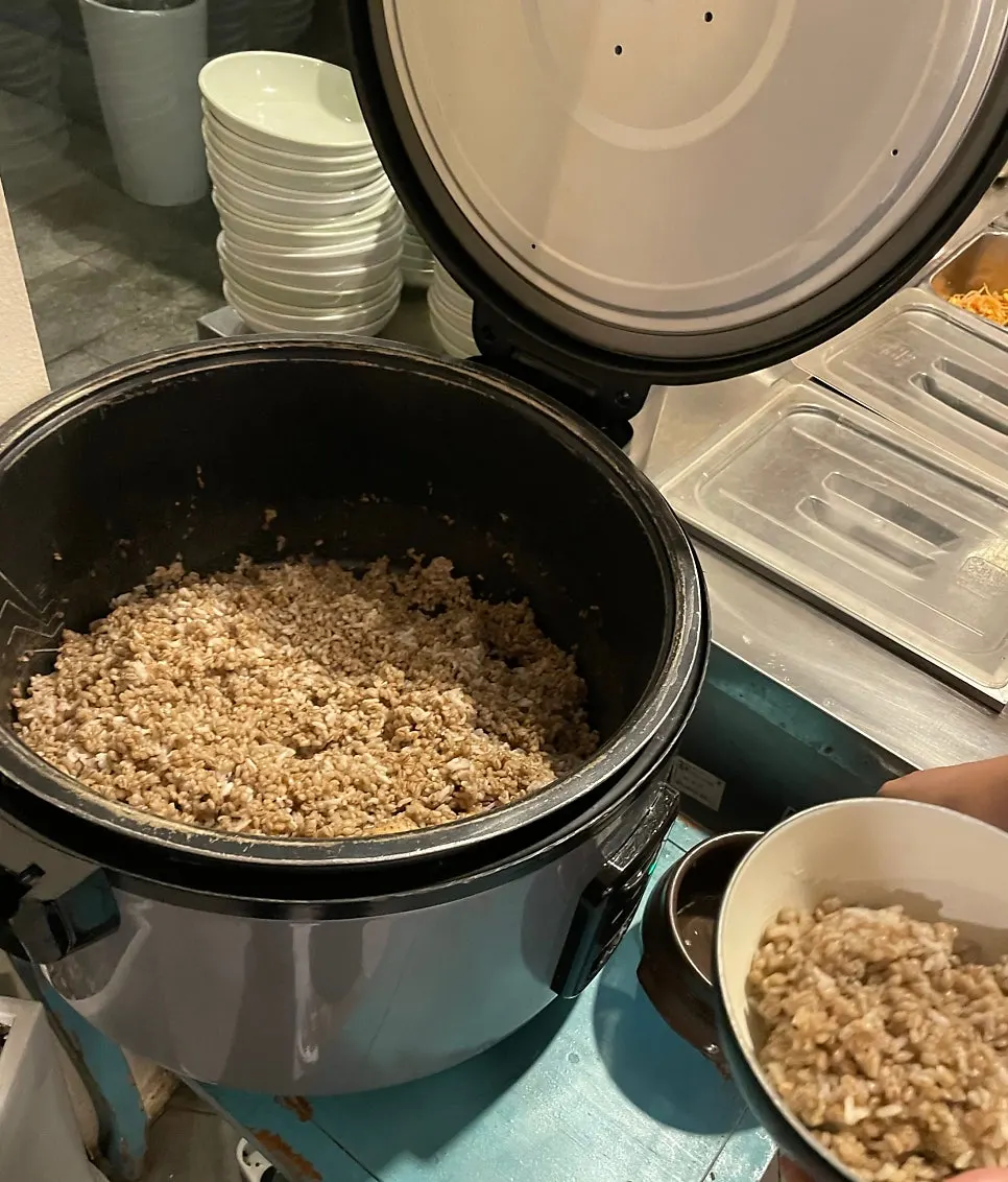 Unlimited yeolmu barley bibimbap self-serve bar