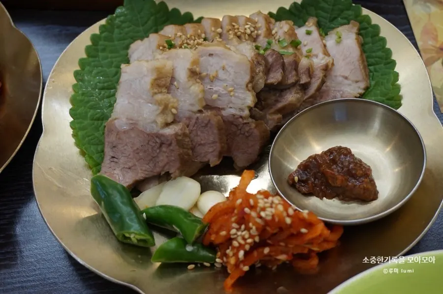 금게 양념게장 접시
