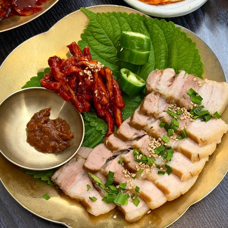 봄설한상 보쌈 접시