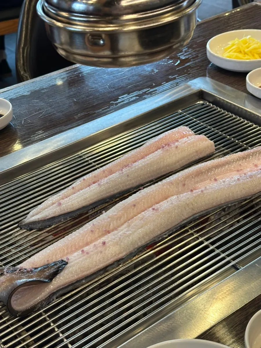 Golden salt-grilled eel