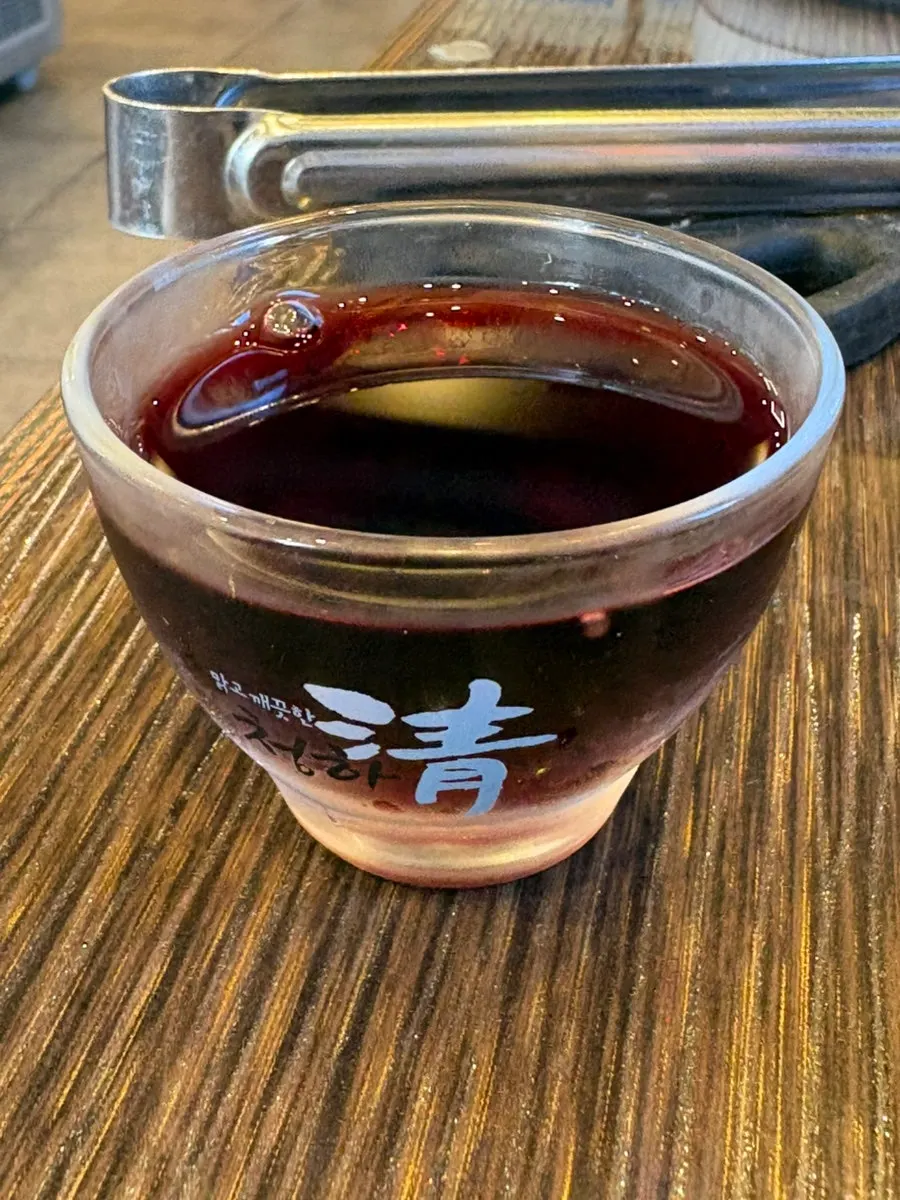 Bottle of bokbunja ordered extra