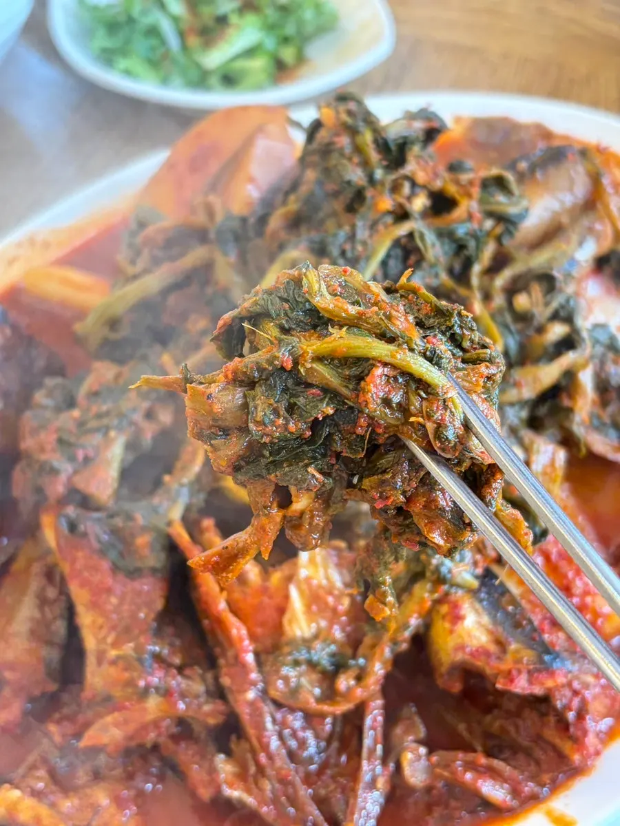 김에 싸 먹는 시래기