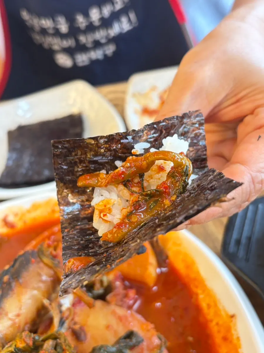 식사를 마친 상도늘보리 테이블