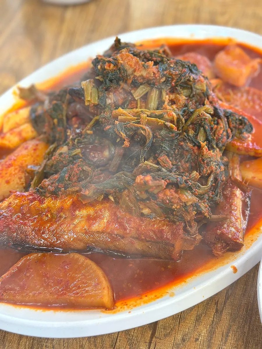 막 나온 시래기 코다리조림 소자