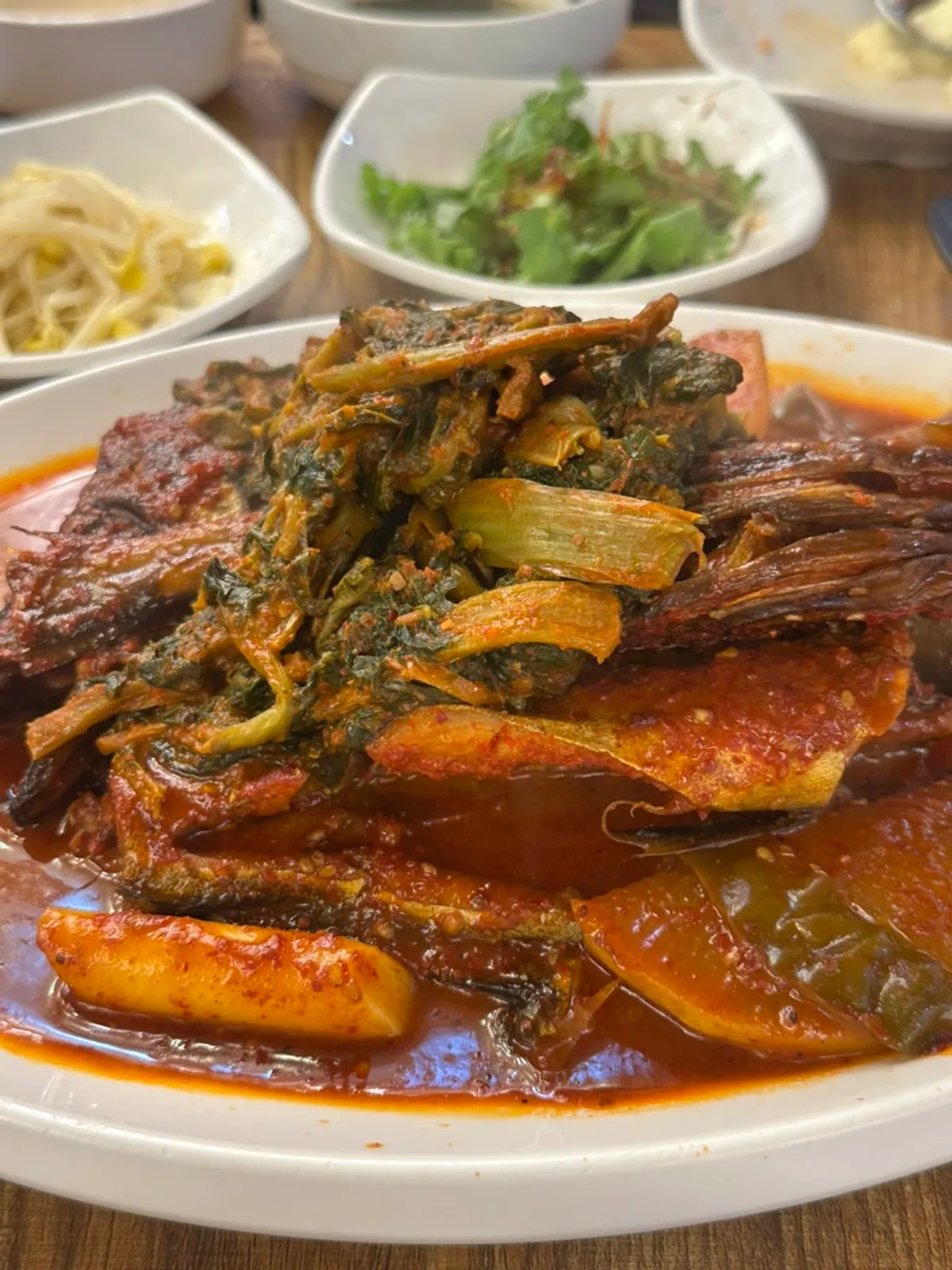 살이 통통하게 오른 코다리 살점 클로즈업