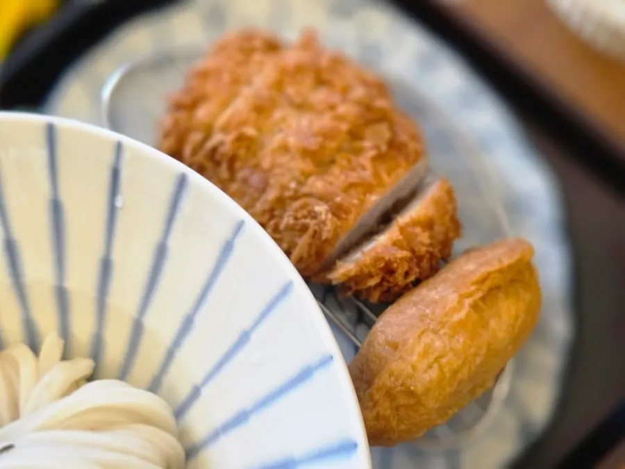 Sweet potato tempura with a clean sweetness