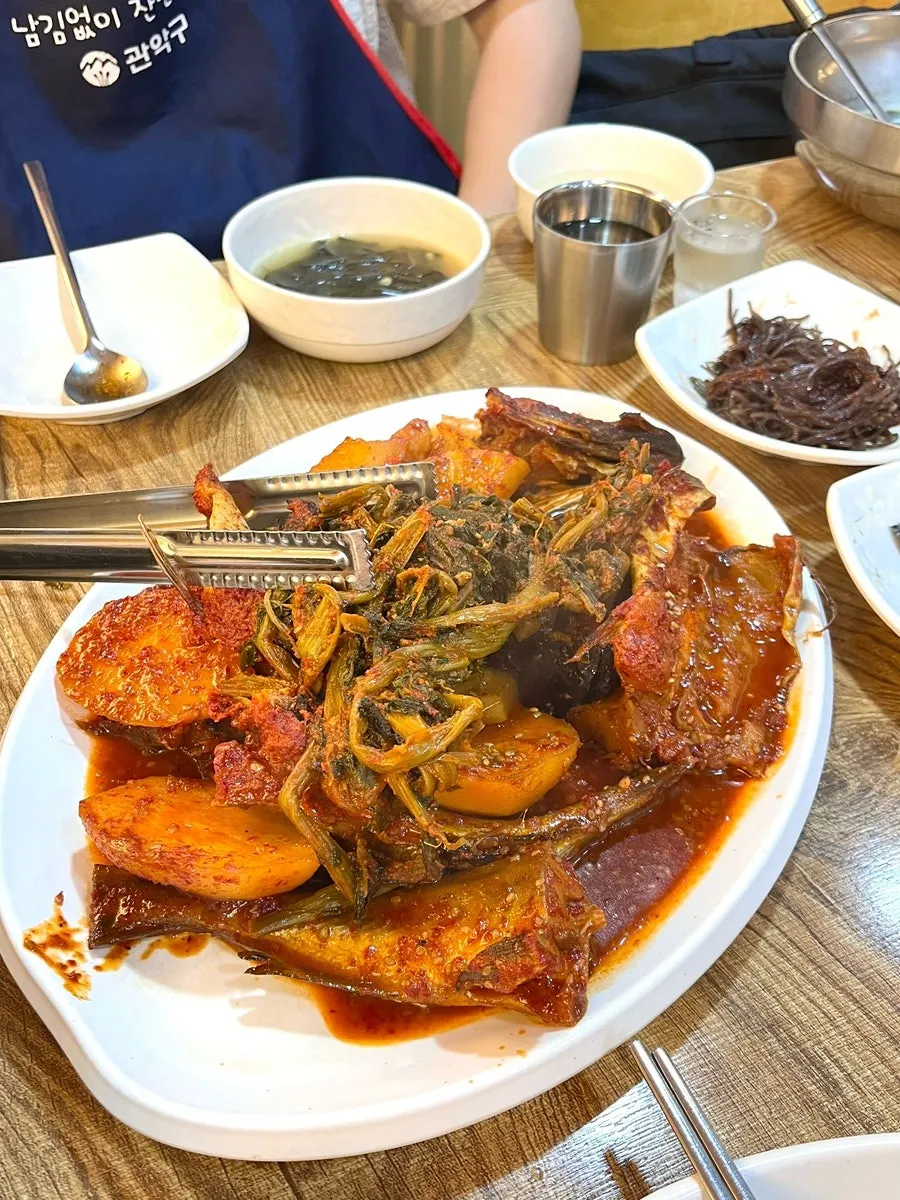 Small siraegi braised pollock with two fish
