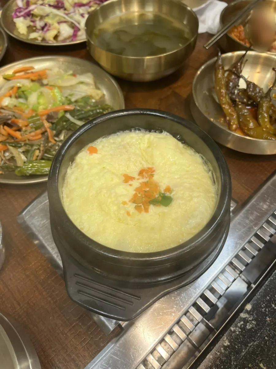 Fluffy, soft-textured steamed egg custard