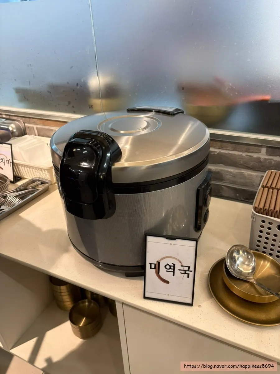 화담가 매장 한편 셀프바 코너