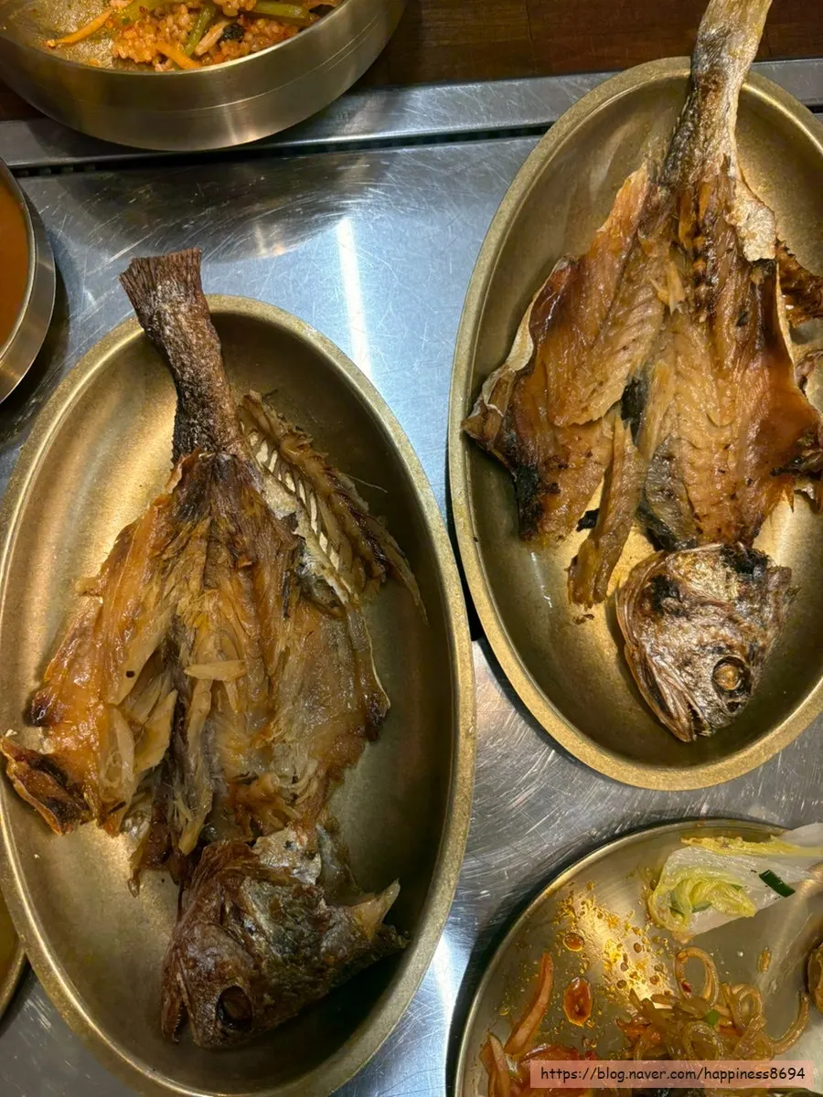 화담가 보리굴비 정식 2인상 차림