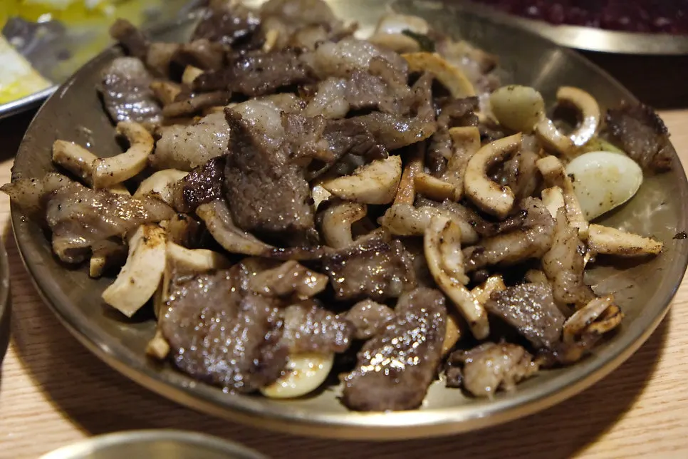 Close-up of fatty chadol and odregi