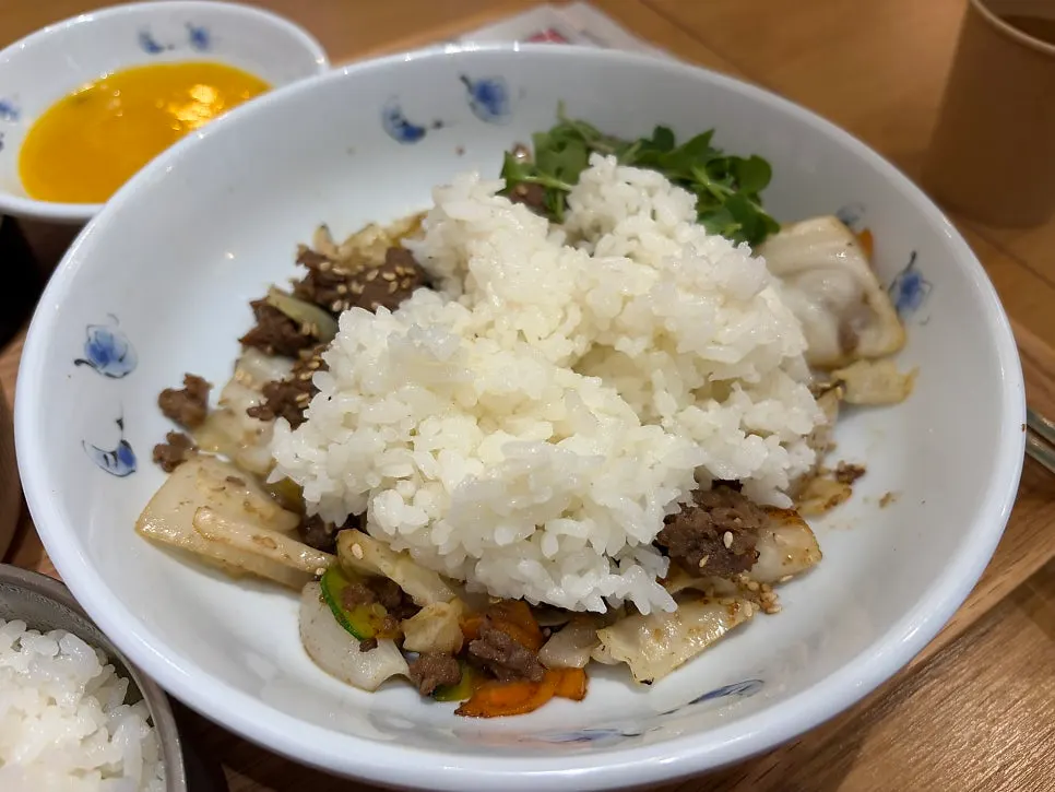 Close-up of the sweet marinated grilled bulgogi