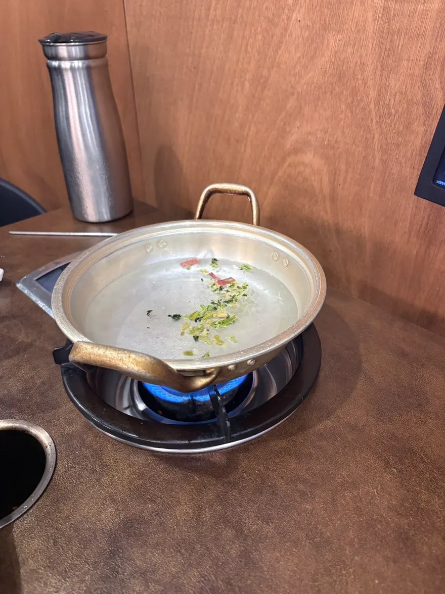 Self-serve ramen corner with 7 kinds of ramen
